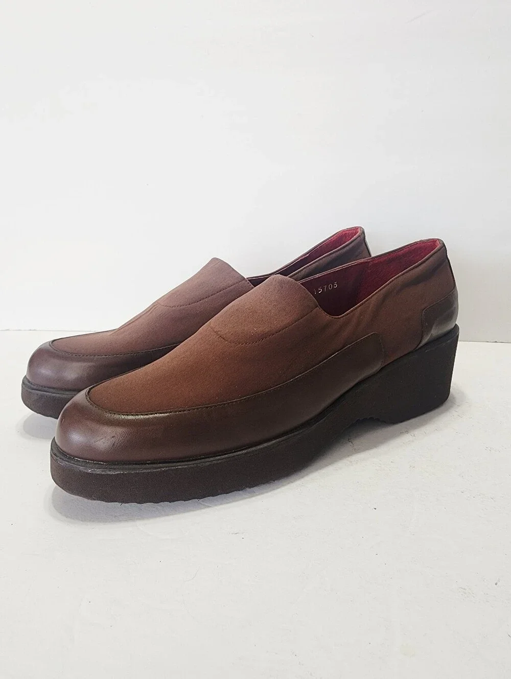 Donald J. Pliner Women's Brown Slip-On Platform Loafers Size 9N